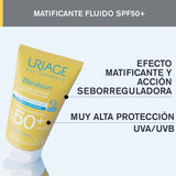 Protector Solar Facial Bariésun Fluido Matificante FPS 50+ 50 ml de Uriage