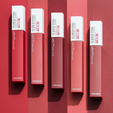 Labial Larga Duración Super Stay Matte Ink 180 Pink Revolutionary Maybelline