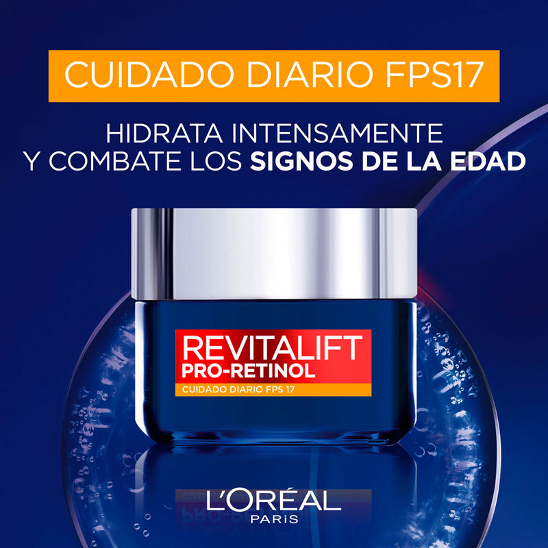 Pack Skin Care Loreal Rostro Crema Día Pro-Retinol 50ml + Skin Care Loreal Rostro Serum Facial Noche Retinol 30ml