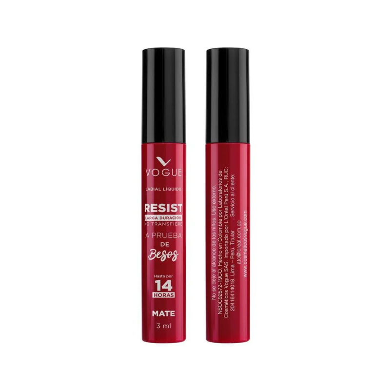 Labial Liquido Vogue Resist Expresa 3ml .