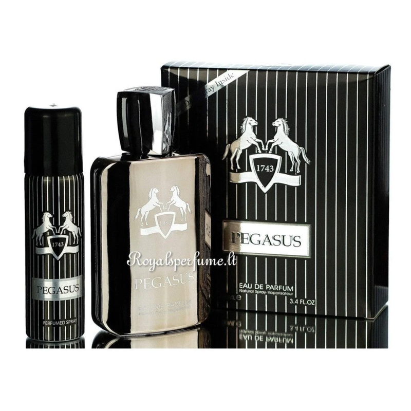 Perfume Pegasus EDP 100 ml + Deo Spray Fragrance World