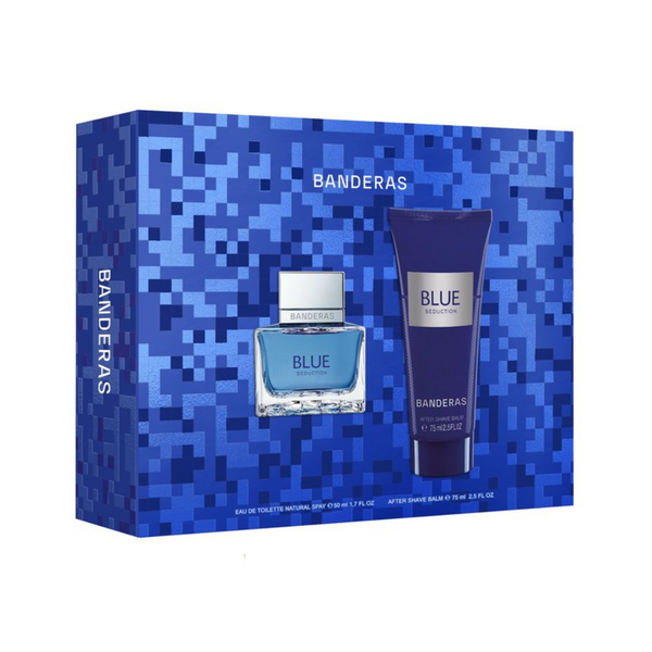 Set Antonio Banderas Blue Seduction for Men EDT 50 ml + After Shave Balm 75 ml H2 2024 .
