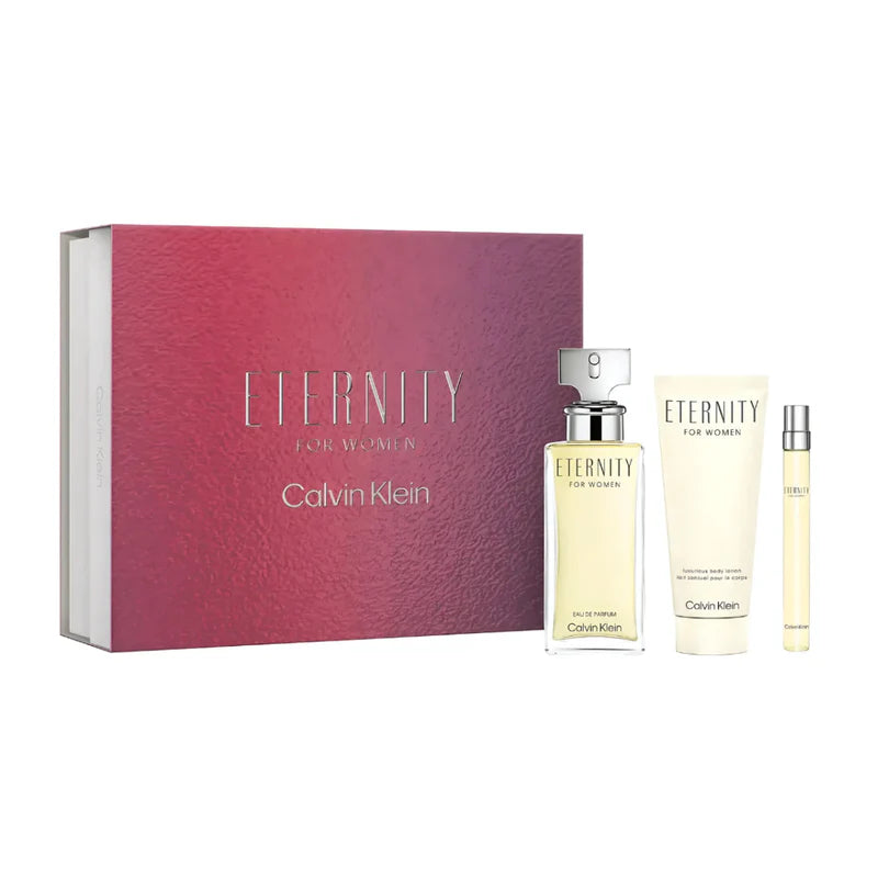 Set Calvin Klein Eternity EDP 100 ml + Body Lotion 100 ml + Mini 10 ml