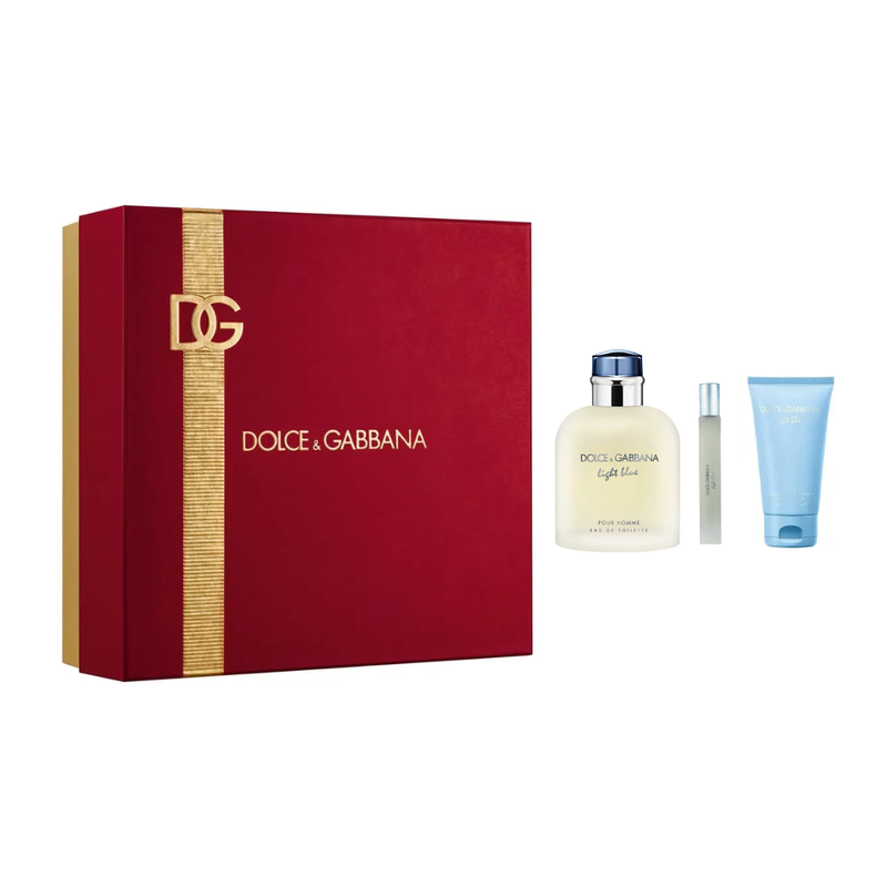 Set Dolce & Gabbana Light Blue pour Homme EDT 125ml + 10ml + Shower Gel 50ml