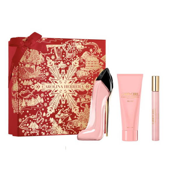 Set Perfume Carolina Herrera Good Girl Blush EDP 80 ml + Body Lotion 100 ml + Mini 10 ml