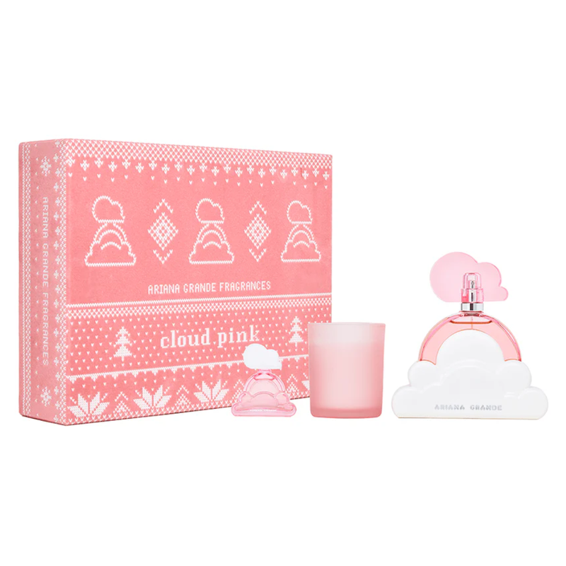 Set Perfume Cloud Pink EDP 100 ml + Mini 7.5 ml + Scented Candle