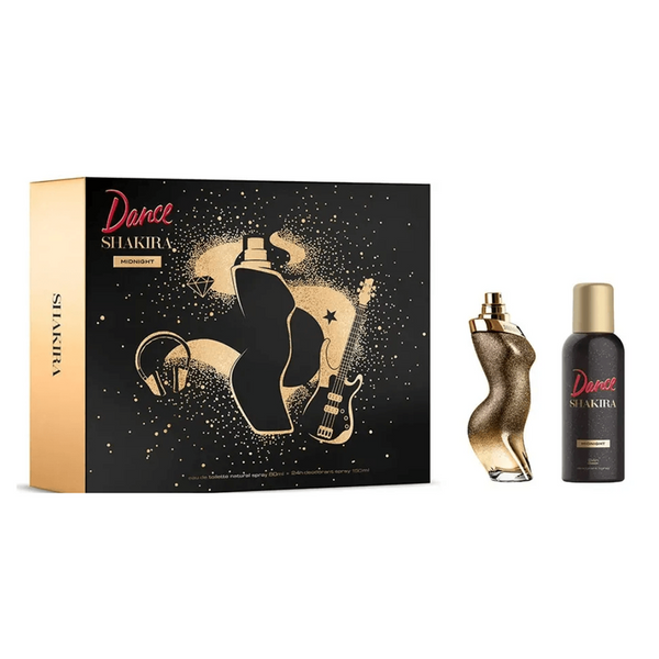 Set Perfume Dance Midnight Cofre EDT 80 ml + Deo 150 ml Mujer de Shakira