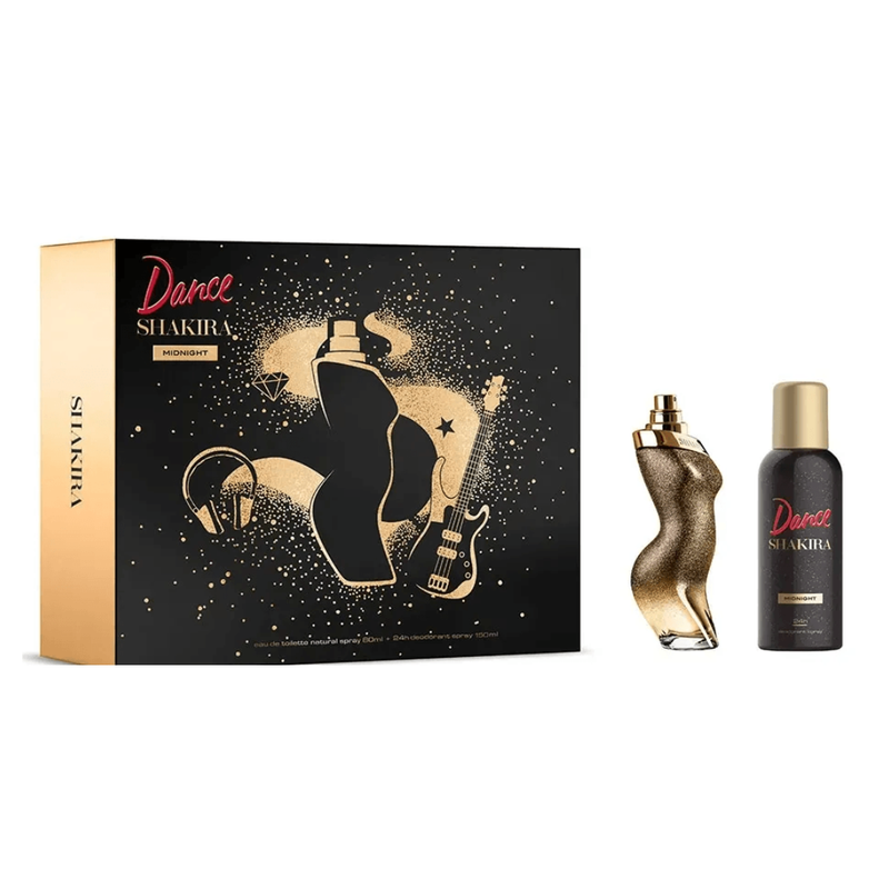 Set Perfume Dance Midnight Cofre EDT 80 ml + Deo 150 ml Mujer de Shakira
