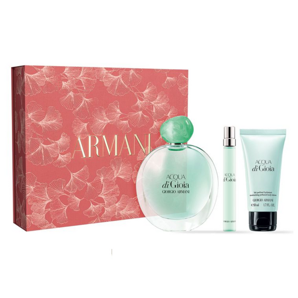 Set Perfume Giorgio Armani Acqua di Gioia EDP 100 ml + Mini 10 ml + Body Lotion 50 ml