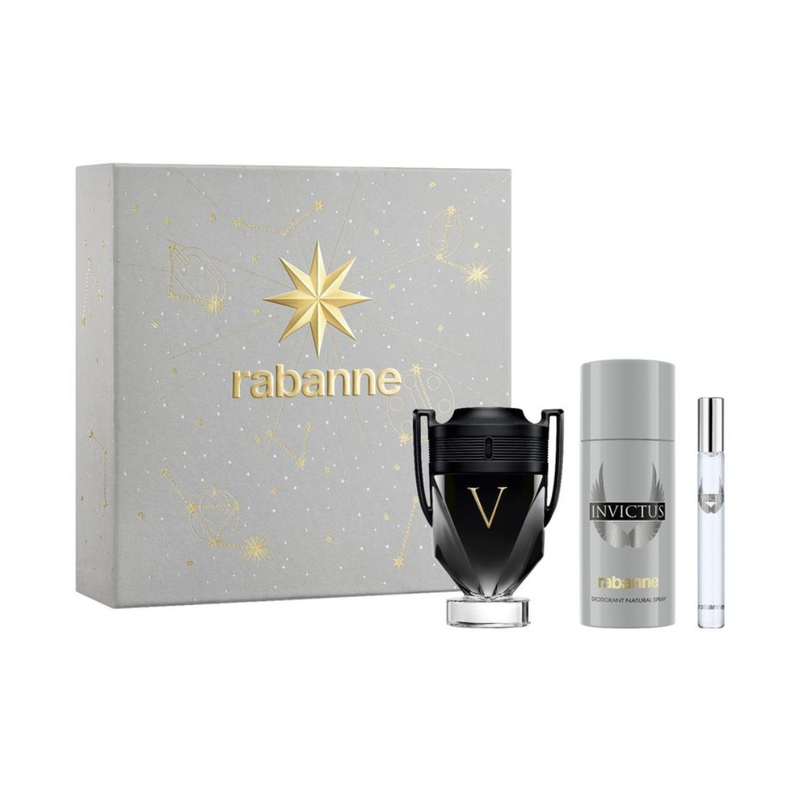 Set Perfume Invictus Victory Elixir 100 ml + EDT 10 ml + Deo 150 ml de Paco Rabanne 2025