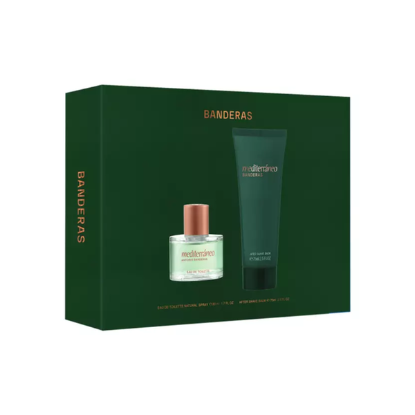 Set Perfume Mediterráneo EDT 50 ml + Afther Shave Balm 75 ml 2025 Antonio Banderas