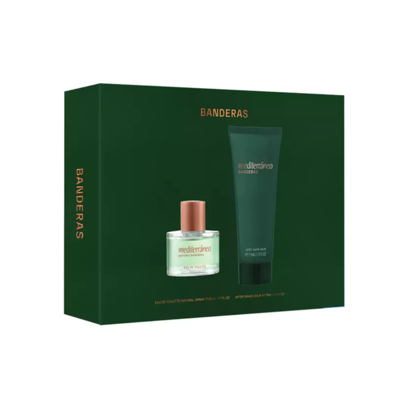 Set Perfume Mediterráneo EDT 50 ml + Afther Shave Balm 75 ml 2025 Antonio Banderas