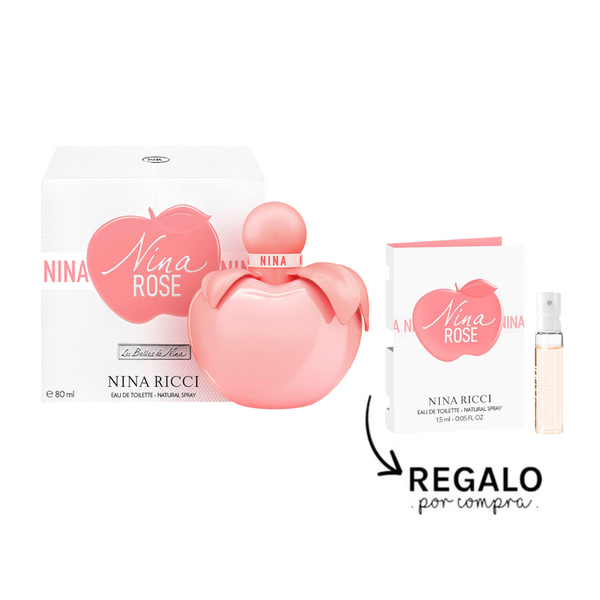 Set Perfume Nina Ricci Nina Rose EDT 80 ML + Mini 1.5 ML Mujer