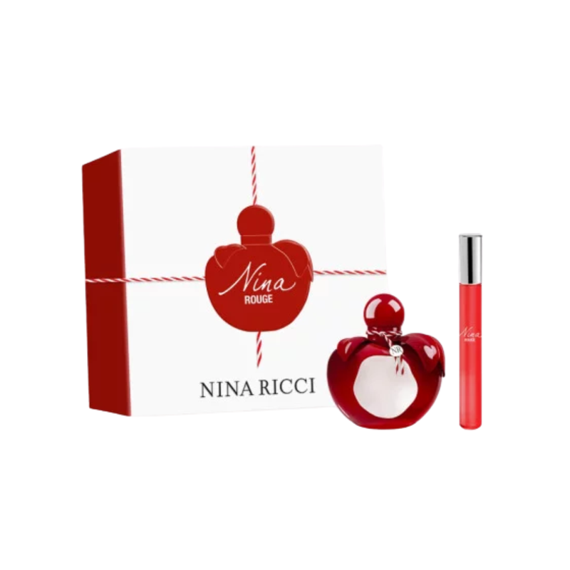 Perfume Set Nina Rouge EDT 50 ml + Roll On 10 ml Mujer