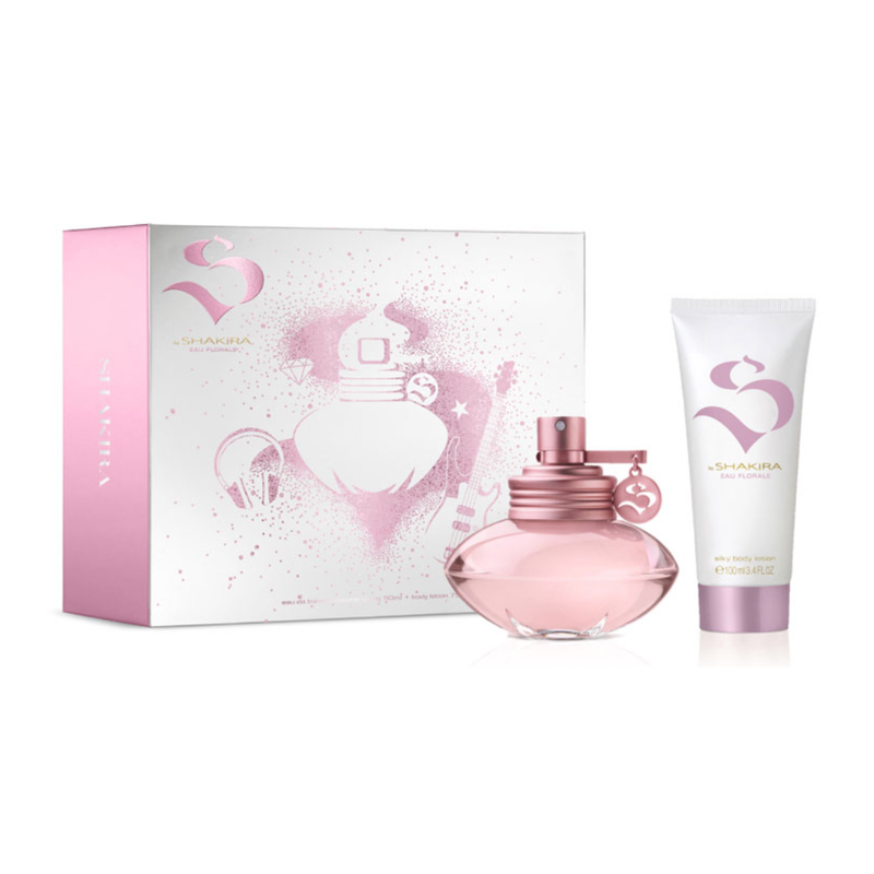 Set Shakira By Shakira EAU Florale EDT 50 ml + Body Lotion 75 ml .