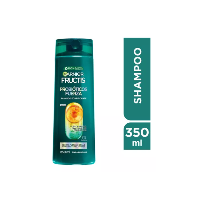 Shampoo Fructis Probióticos Fuerza 350ml