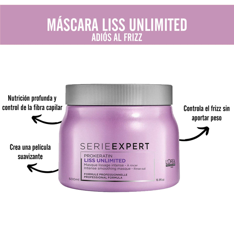 Máscara Liss Unlimited 500 ml L'Oréal Professionnel