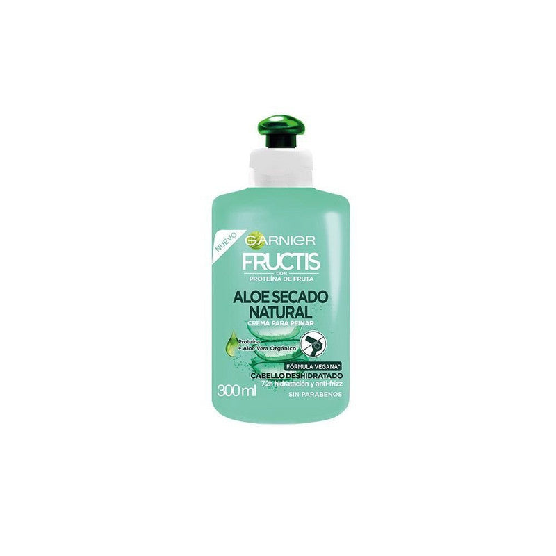 Crema Para Peinar Garnier Fructis  Aloe Secado Natural 300 Ml