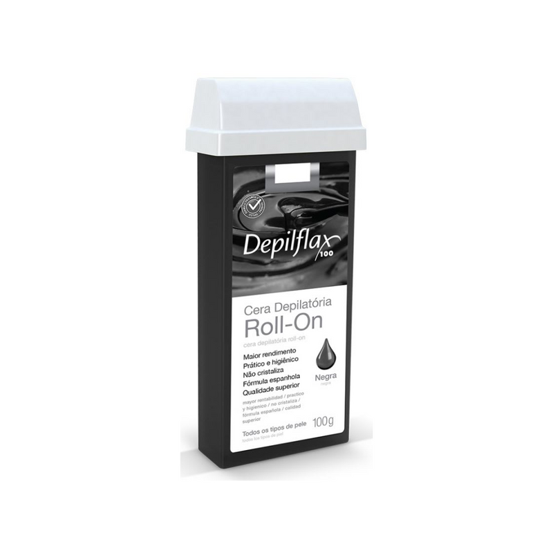 Cera Depilatoria Roll-On Negra 100g