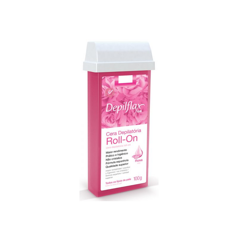 Cera Depilatoria Roll-On Rosa 100g