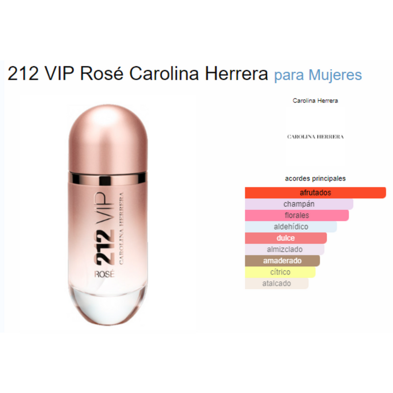 Carolina Herrera 212 Vip Rose EDP Mujer 80 ml