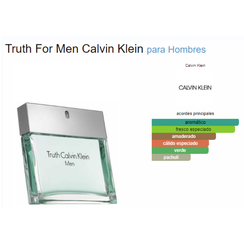 Truth Men 100ML EDT Hombre Calvin Klein