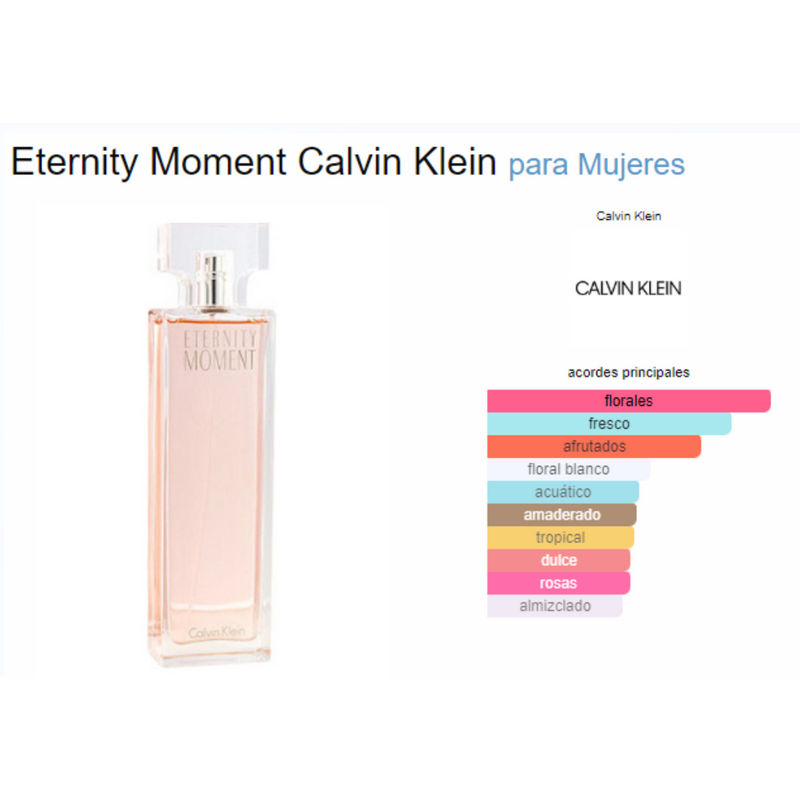 Eternity Moment 100ML EDP Mujer Calvin Klein CAL12