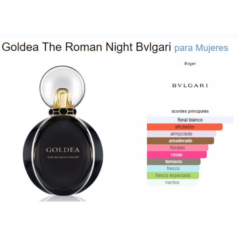 Goldea The Roman Night Tester 75ML EDP Mujer Bvlgari