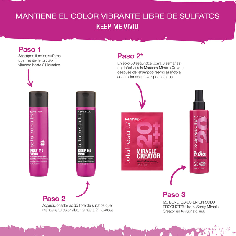 Shampoo Cabello con Color Sin Sulfatos Keep Me Vivid 300 ML