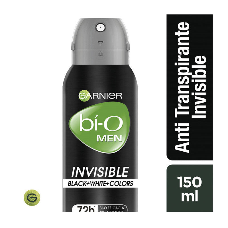 Desodorante Bi-O Spray Invisible Bwc Hombre Te Blanco 150 Ml