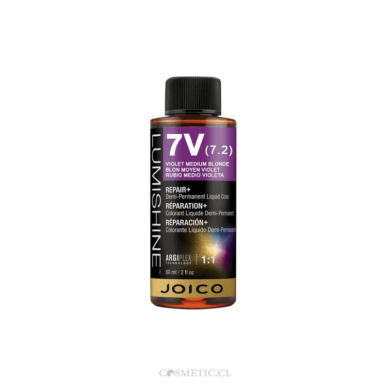 Tinte Semipermanente Joico 7V (7.2)  - Rubio Medio Violeta 60 ML