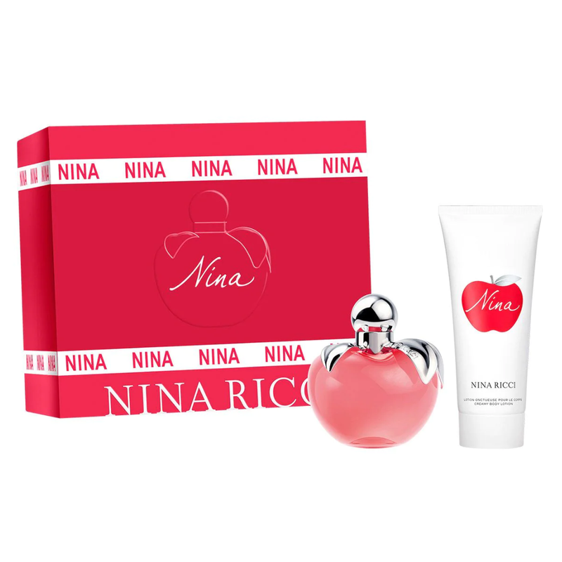 Nina Ricci EDT 80ml + Body Lotion 100ml MD23 SET Rojo