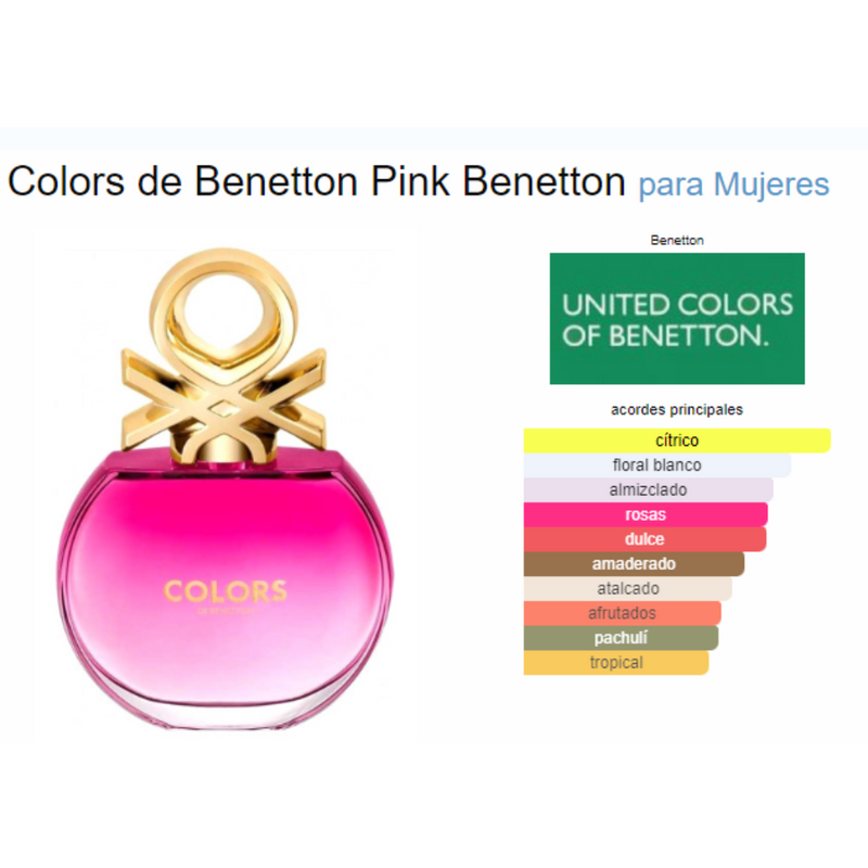 Benetton Colors Pink EDT 50 ML Mujer