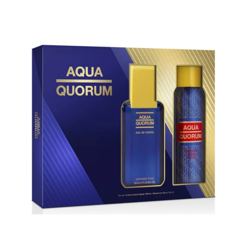 Puig Aqua Quorum EDT 100 ML + Deo 150 ML SET