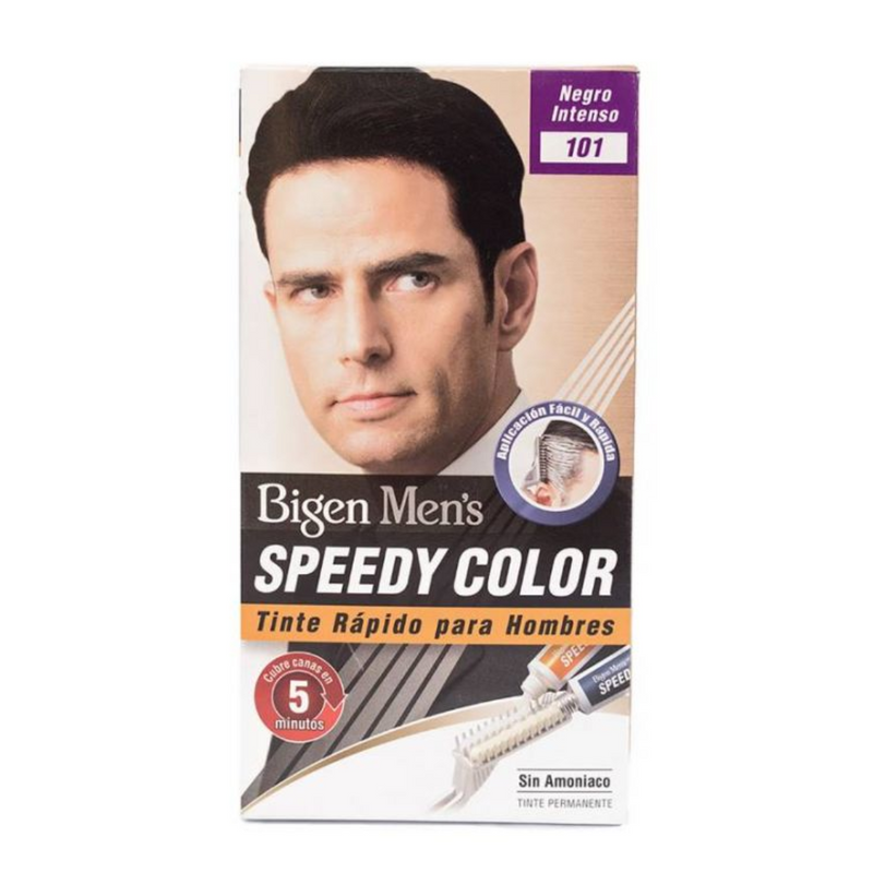 TINTE PERMANENTE PARA HOMBRE SPEEDY COLOR #101 NEGRO INTENSO