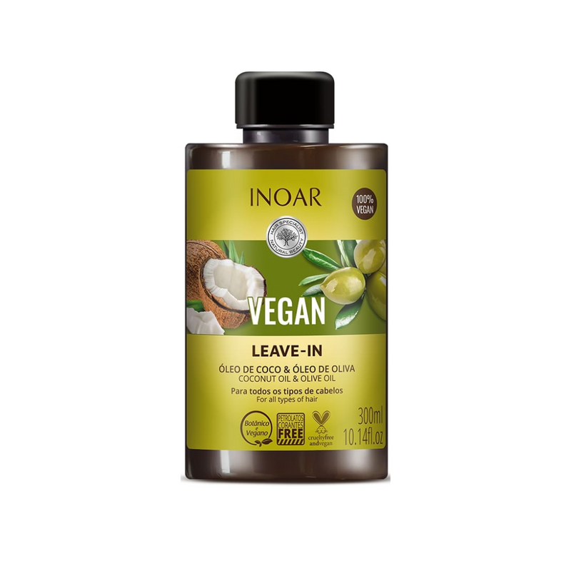 Vegan Leave-In INOAR 300 ML / Todo Tipo de Cabellos