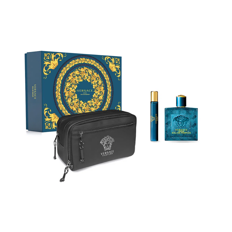 Versace Eros EDP 100 ML + Travel Spray 10 ML + Estuche